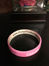 Load image into Gallery viewer, Change the World BabyGirl Wristband
