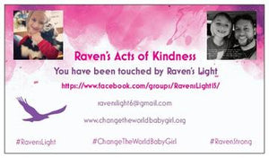 Raven's Acts of Kindness (RAK) Cards (each pkg contains 15 cards)